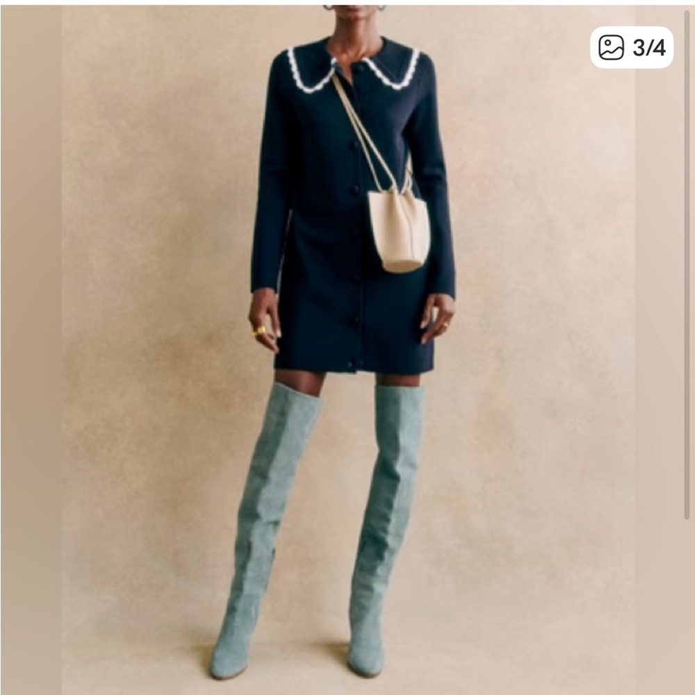 Sezane Liz Dress Peter Pan Collar
